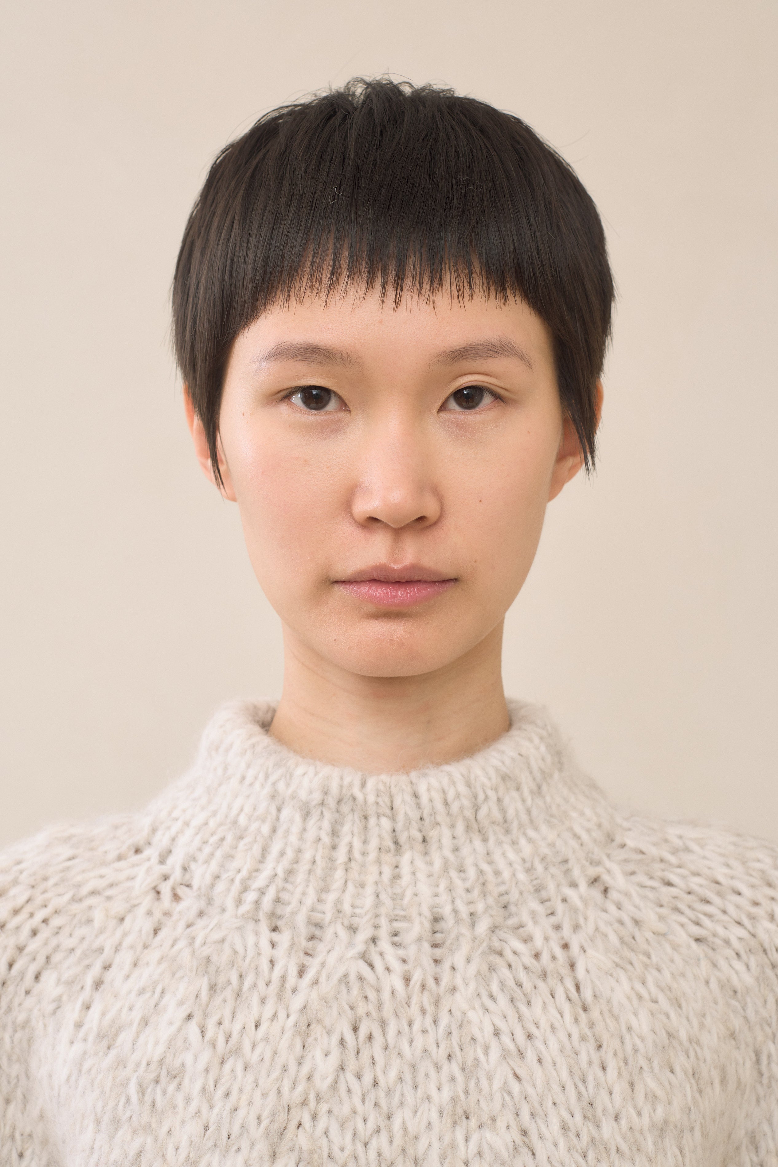 HANDKNIT MARL PULLOVER