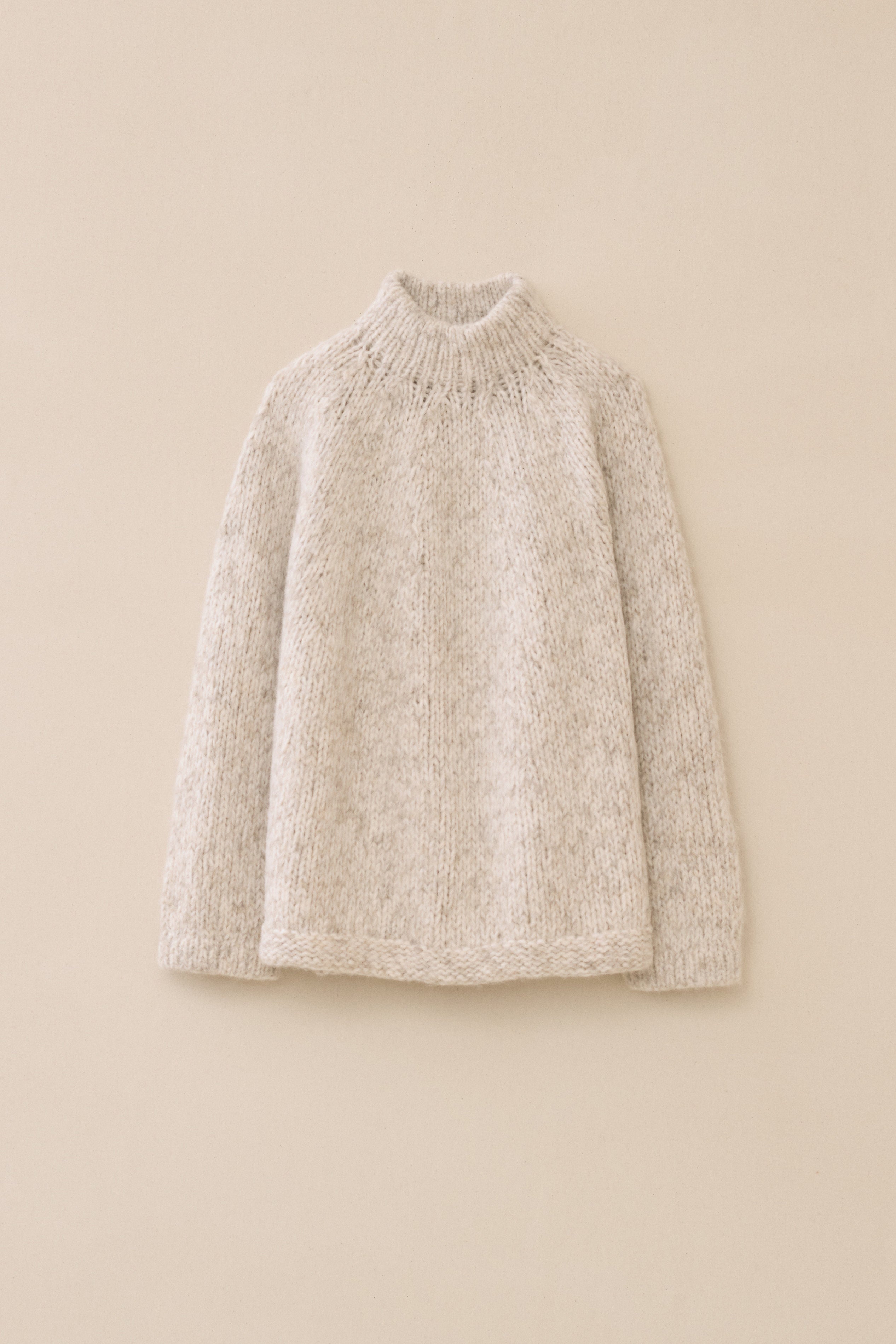 HANDKNIT MARL PULLOVER