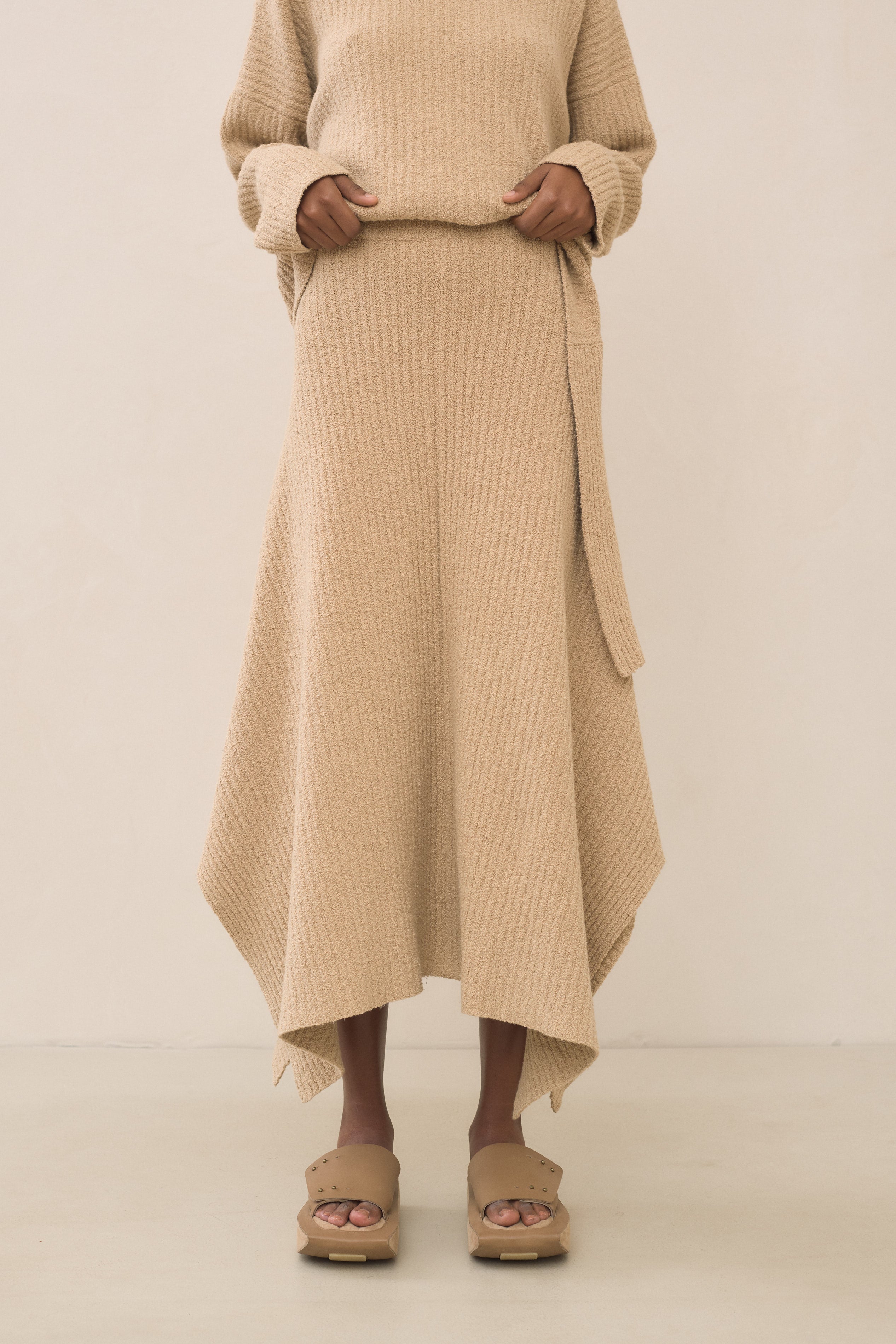 RIB PANEL SKIRT